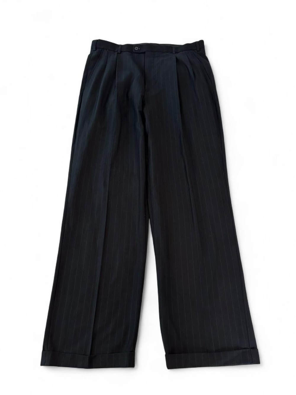 George Pinstripe Pleated Dress Trousers